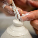 Yuta Segawa working in his studio in London 2019
